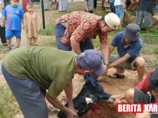Kebersamaan Idul Adha di RT 004 Kampung Baru Tebing