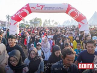 Ribuan Masyarakat Belinyu Tumpah Ruah Ikuti Pekan Sehat HUT ke-49 PT Timah Tbk