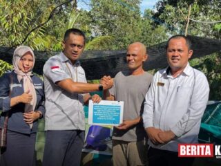 Kelompok Perigi Tempayan 2 Terima Bantuan Bioflok dan Bibit Ikan dari PT Timah