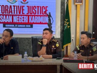 Kejari Karimun Bebaskan 3 Pria Penadah Motor Lewat Keadilan Restoratif