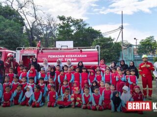 Puluhan Siswa TK Antusias Ikuti Edukasi Kebakaran dari PT Timah