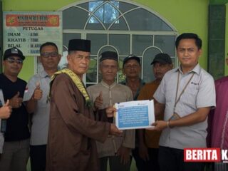 PT Timah Beri Bantuan Untuk Masjid Nurul Huda di Kundur Barat