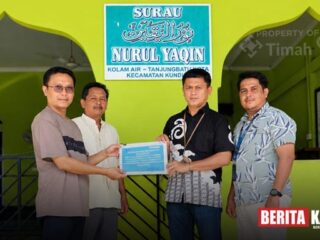 PT Timah Berikan Bantuan Tambahan Fasilitas Untuk Surau Nurul Yaqin
