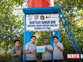 PT Timah dan Kodim 0317/TBK Hadirkan Sumur Bor untuk Ratusan Kepala Keluarga di Desa Kundur